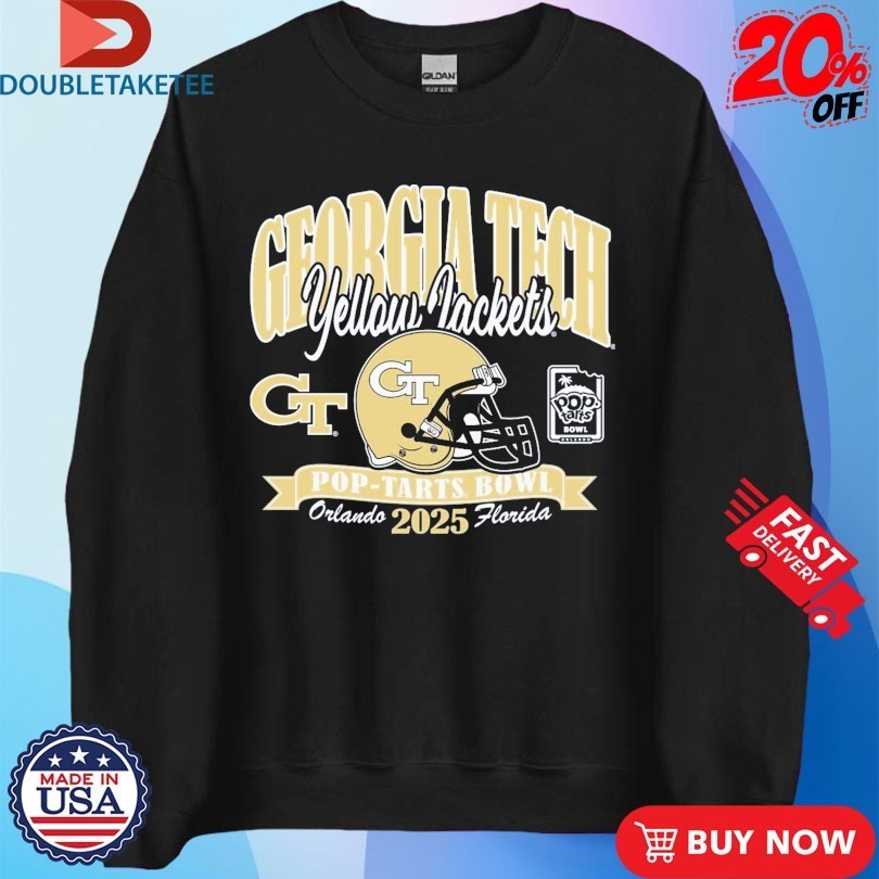 Georgia Tech Yellow Jackets Football Pop-Tarts Bowl Orlando Florida Helmet 2025 Shirts