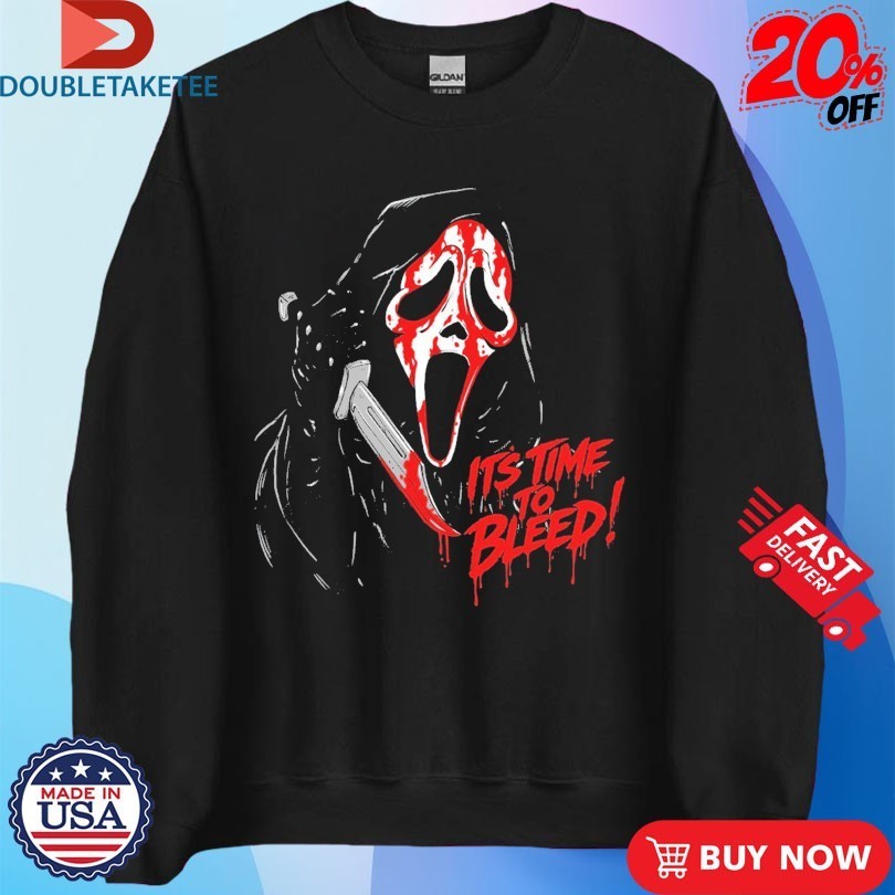 Ghostface It’s Time To Bleed Bleeding Shirts