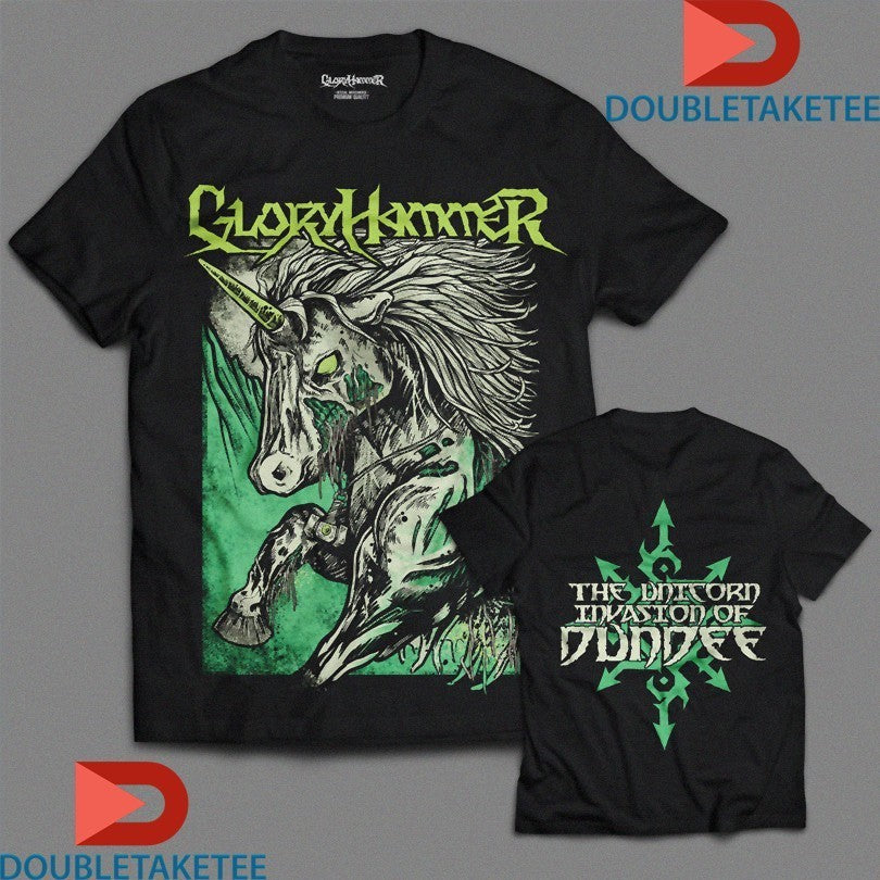Gloryhammer The Invasion Of Dundee Unicorn Shirts