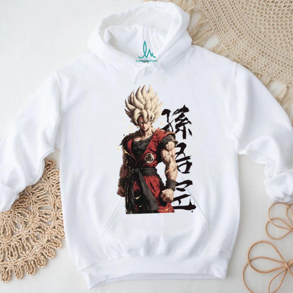 Goku Super Saiyan Japanese Kanji Streetwear T Shirt