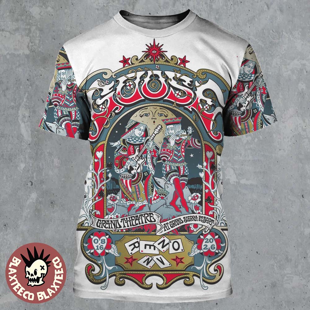 Goose Reno NV 2026 Show Poster At Grand Theatre On August 16 2026 All Over Print Shirt