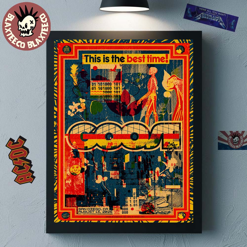 Goose San Diego CA 2026 Event Poster Live At Cal Coast Credit Union Amphitheater On August 13 2026 Home Decor Poster Canvas
