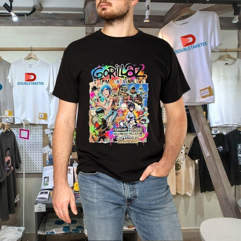 Gorillaz The Mountain Live Show At Hollywood Palladium Los Angeles On February 22 2026 Shirts