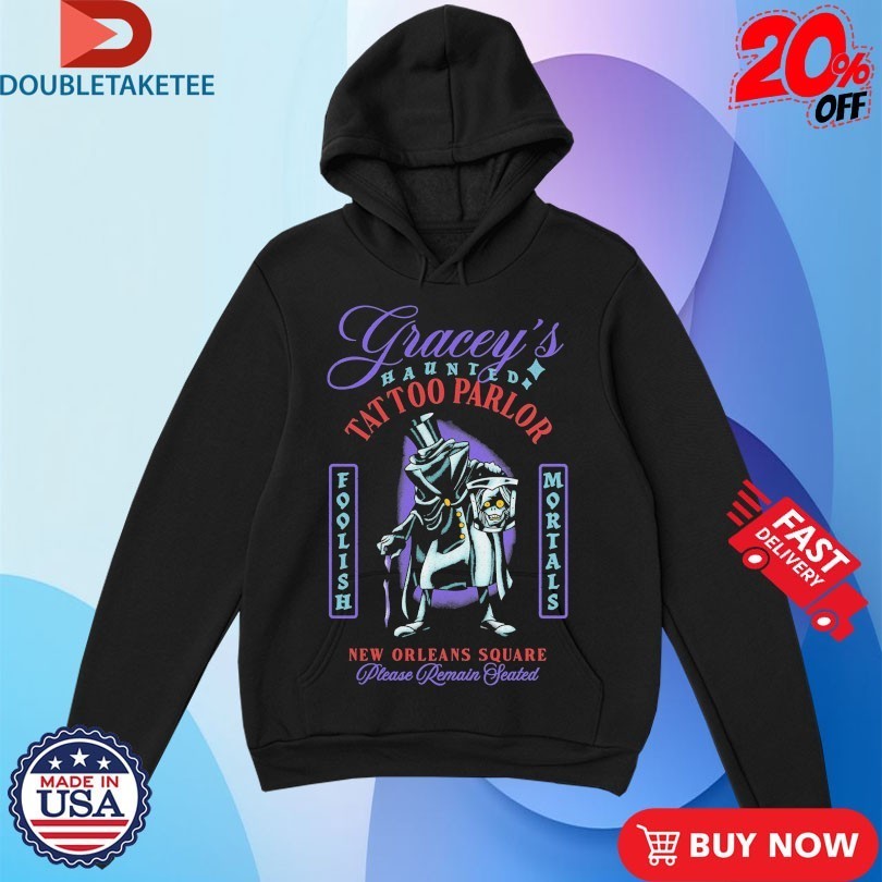 Gracey’s Haunted Tattoo Parlor New Orleans Square Please Remain Seated Shirts