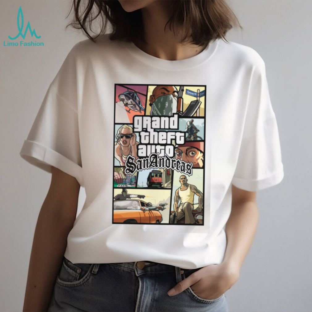 Grand Theft Auto San Andreas GTA Vintage Loading Screen Tee