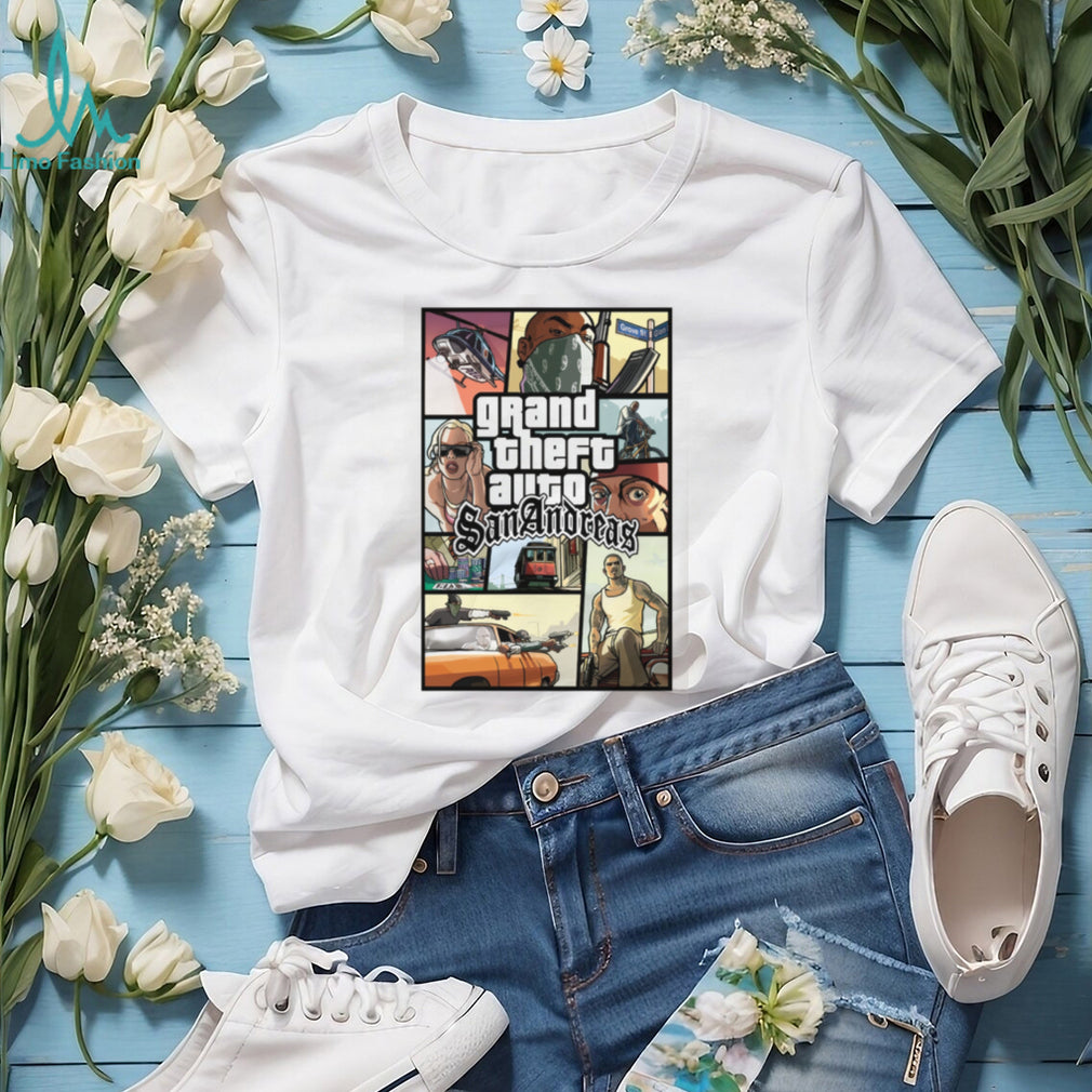 Grand Theft Auto San Andreas GTA Vintage Loading Screen Tee