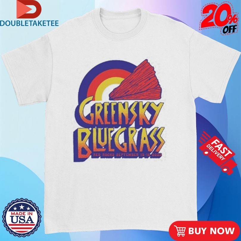 Greensky Bluegrass Red Rocks 2023 Rainbow Shirts