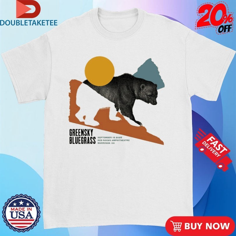 Greensky Bluegrass Red Rocks 2025 Bear Shirts