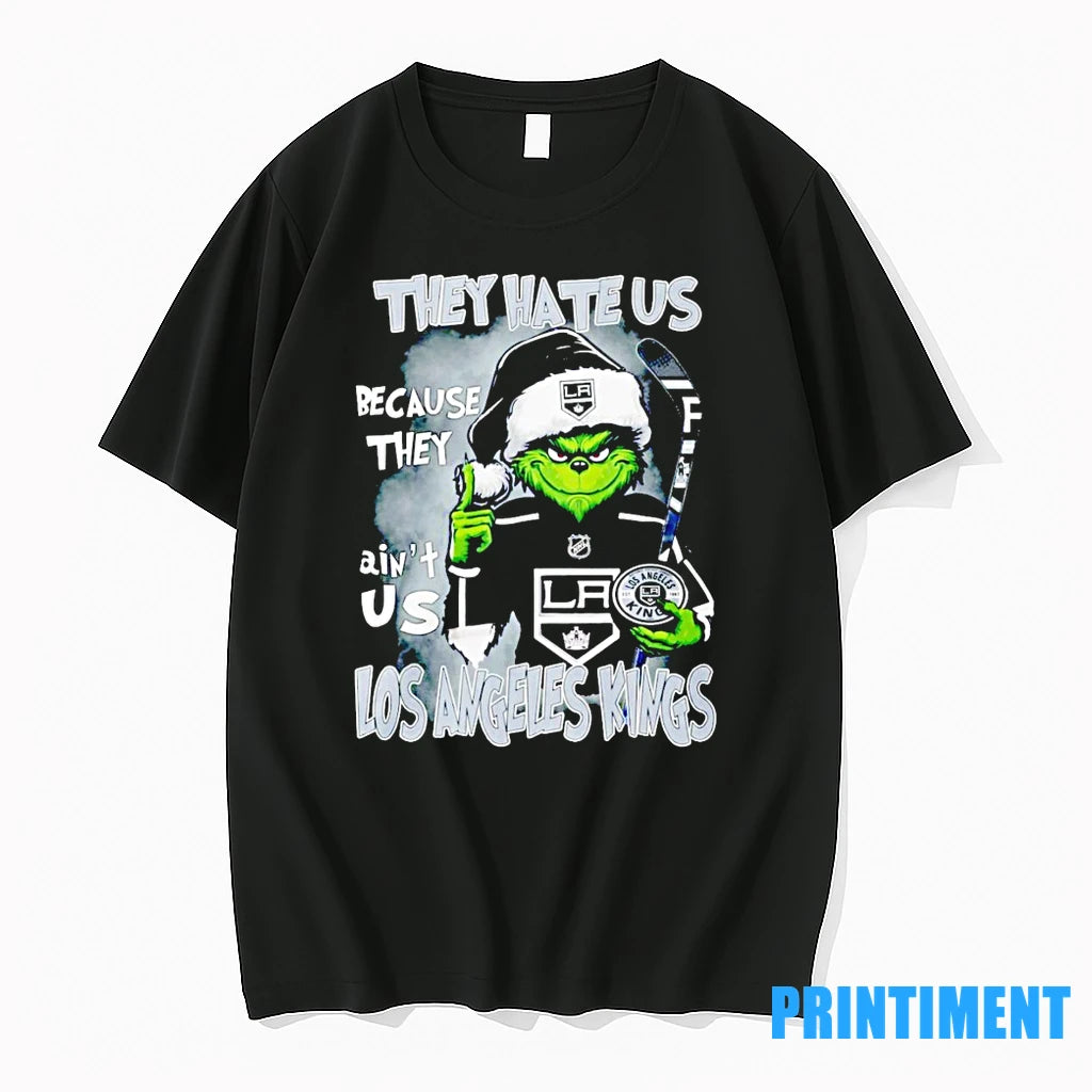 Grinch Santa They Hate Us Because They Aint Us Los Angeles Kings Tshirts Sweater