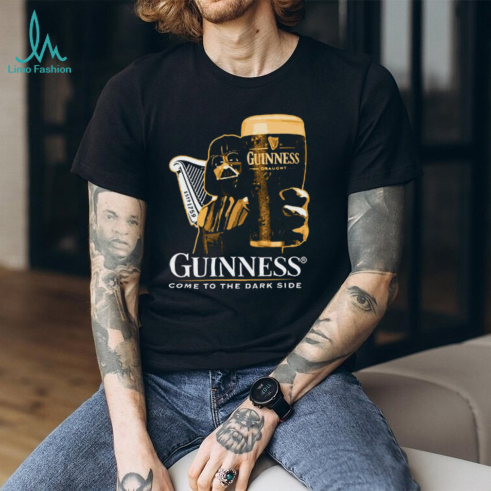 Guinness Beer Come To The Dark Side Darth Vader Mashup T Shirt
