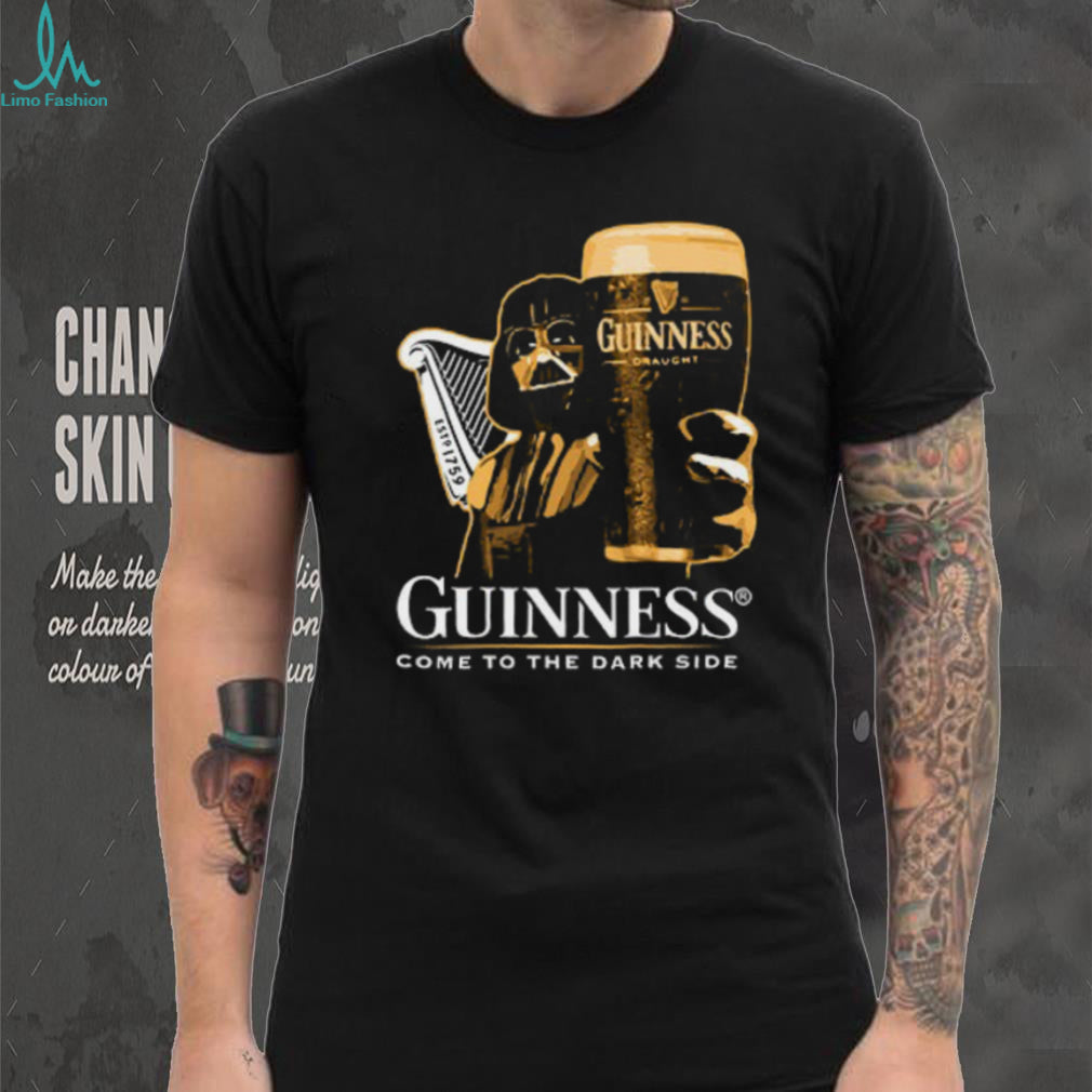Guinness Beer Come To The Dark Side Darth Vader Mashup T Shirt