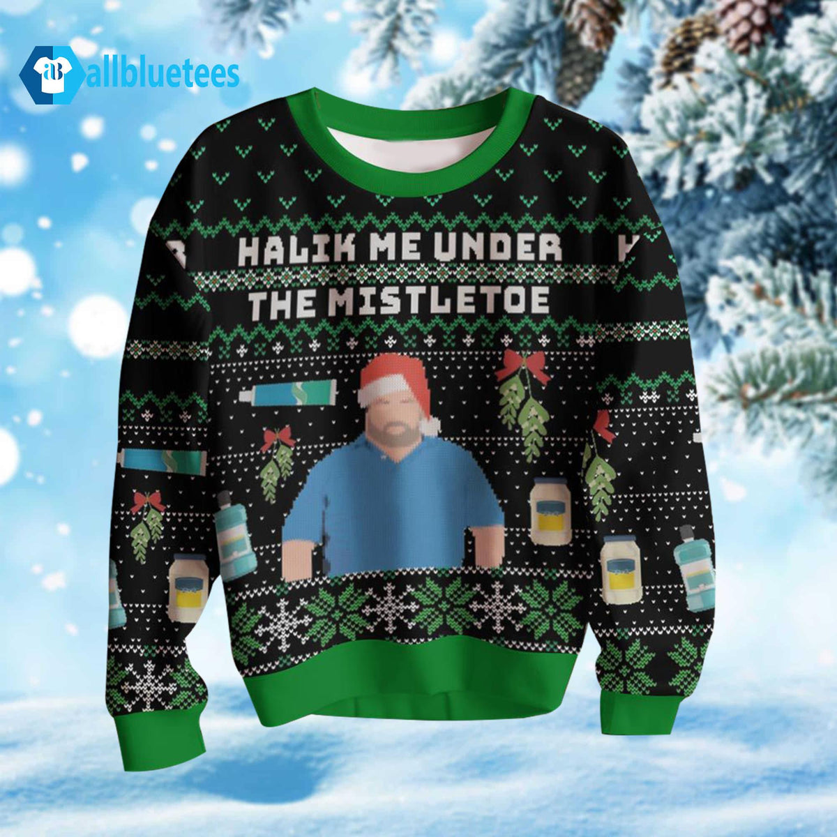 Halik Me Under The Mistletoe Ugly Christmas Sweater