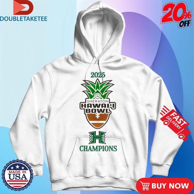Hawaii Rainbow Warriors Hawaii Bowl Champions 2025 Shirts