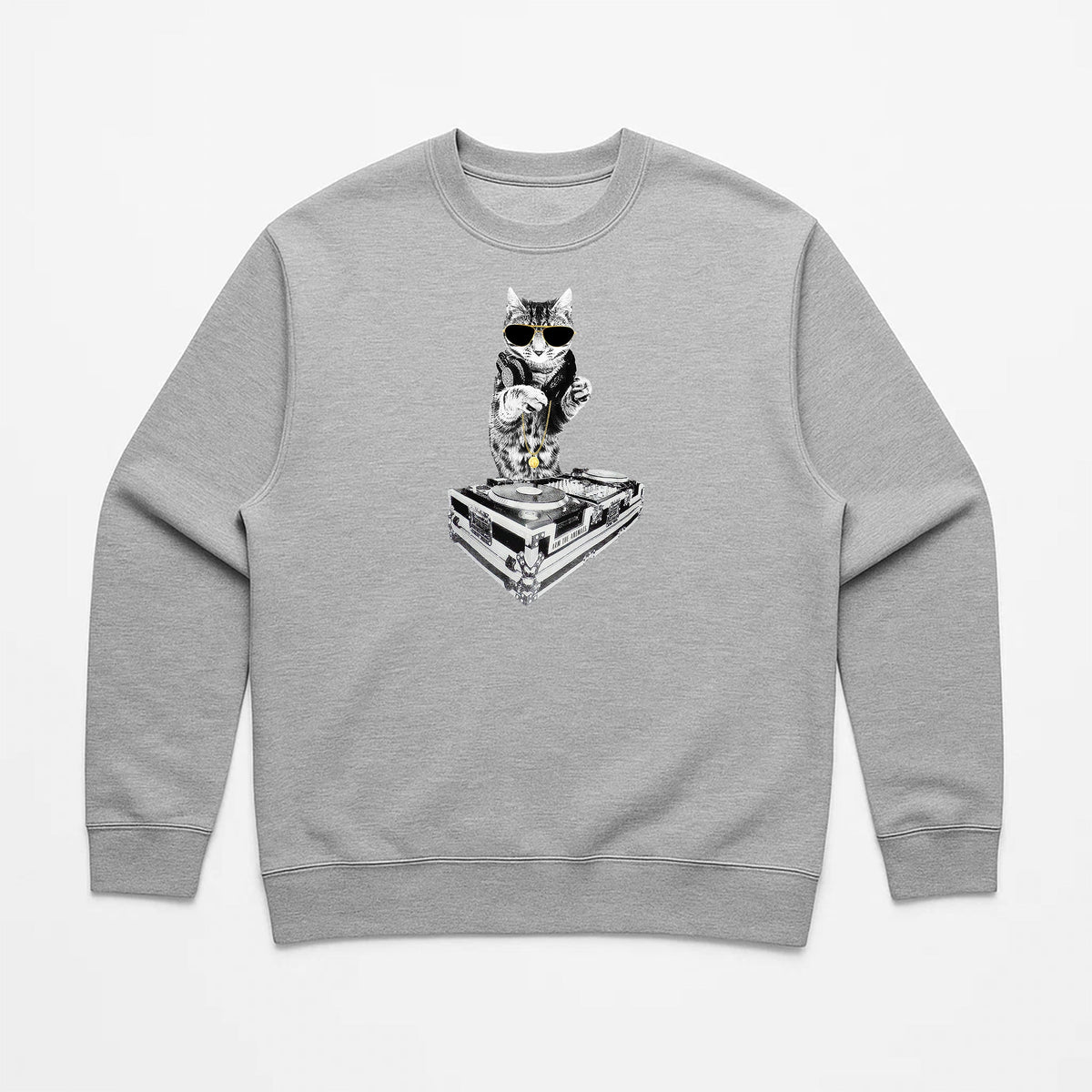 Unisex | Bruce Kitty DJ | Crewneck Sweatshirt