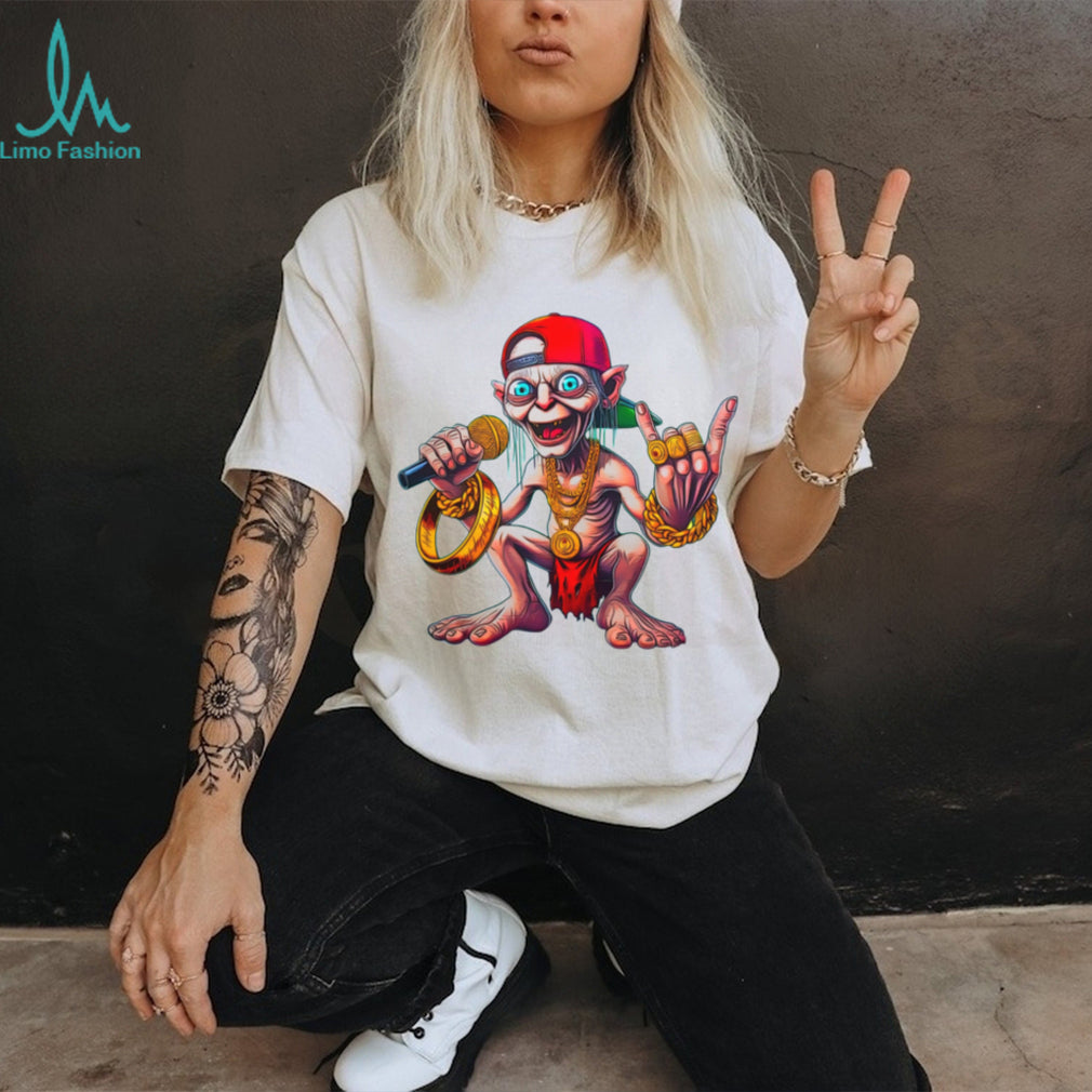 Hip Hop Gollum Rapper with Gold Chains and “The One Ring” T Shirt