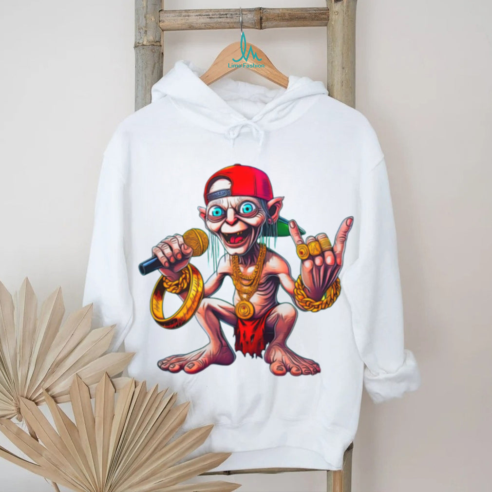 Hip Hop Gollum Rapper with Gold Chains and “The One Ring” T Shirt