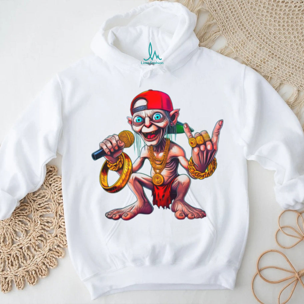 Hip Hop Gollum Rapper with Gold Chains and “The One Ring” T Shirt