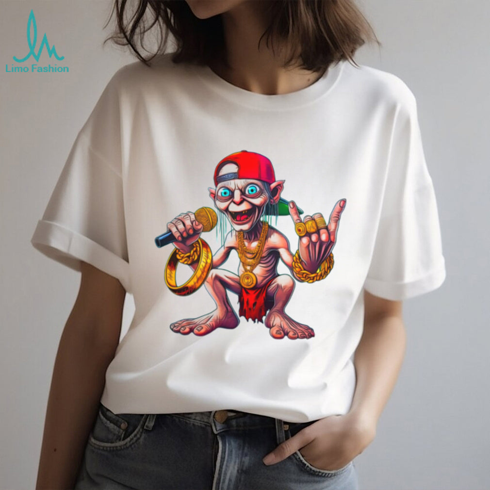 Hip Hop Gollum Rapper with Gold Chains and “The One Ring” T Shirt