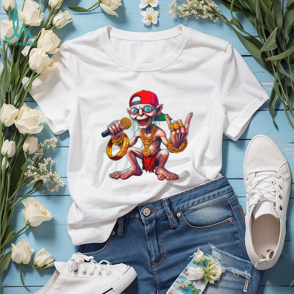 Hip Hop Gollum Rapper with Gold Chains and “The One Ring” T Shirt