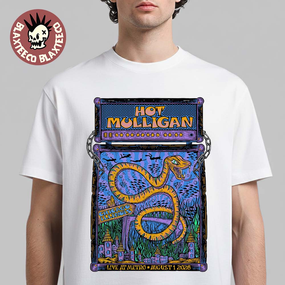 Mulligan Live At Metro Chicago Illinois 2026 Event Poster On August 1 2026 T-Shirt