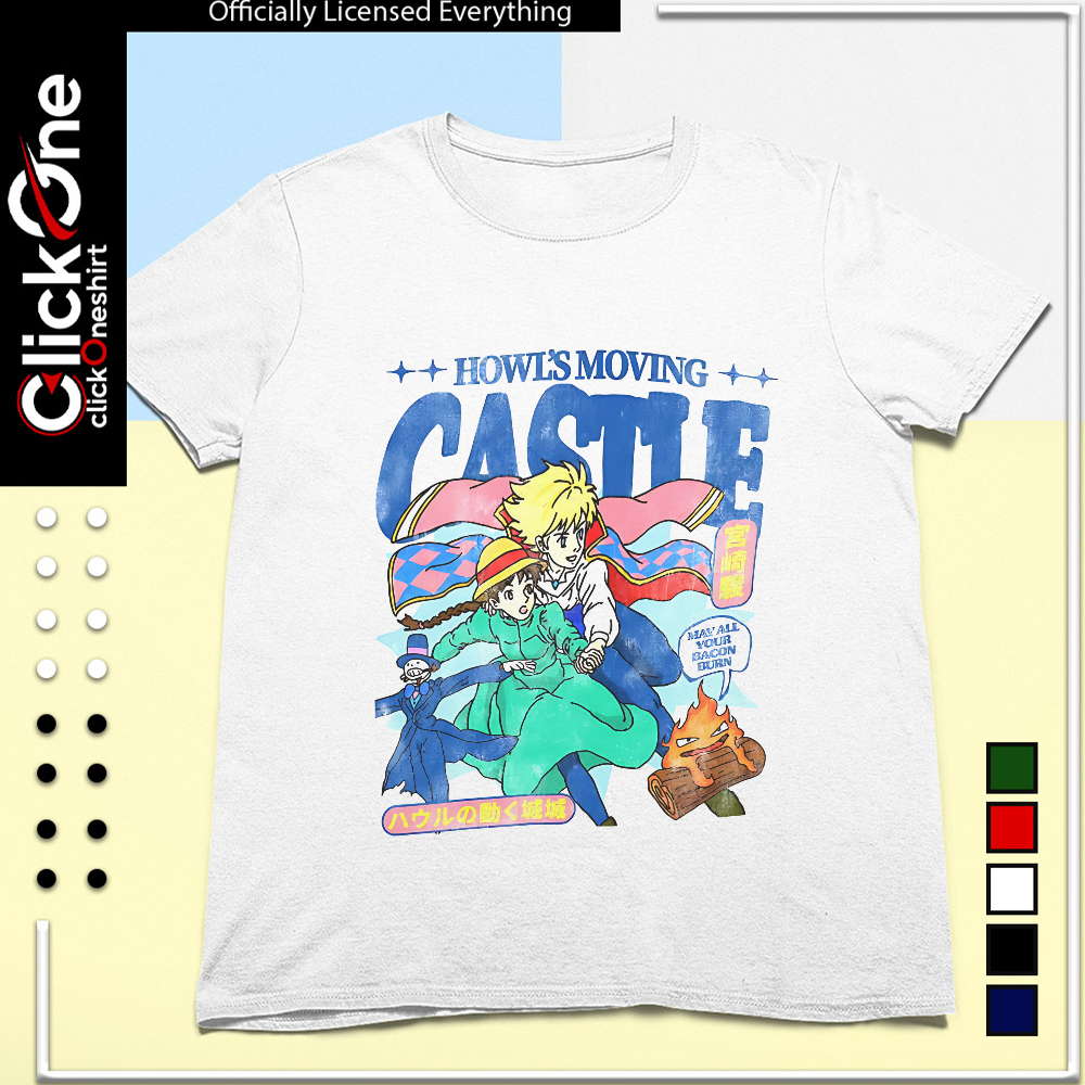 Howl and Sophie Turnip Head Calcifer Howl’s Moving Castle shirt