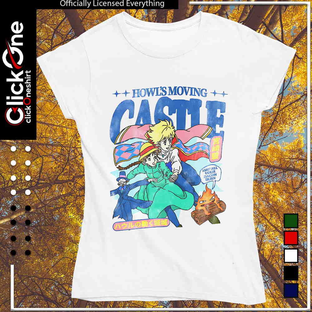 Howl and Sophie Turnip Head Calcifer Howl’s Moving Castle shirt