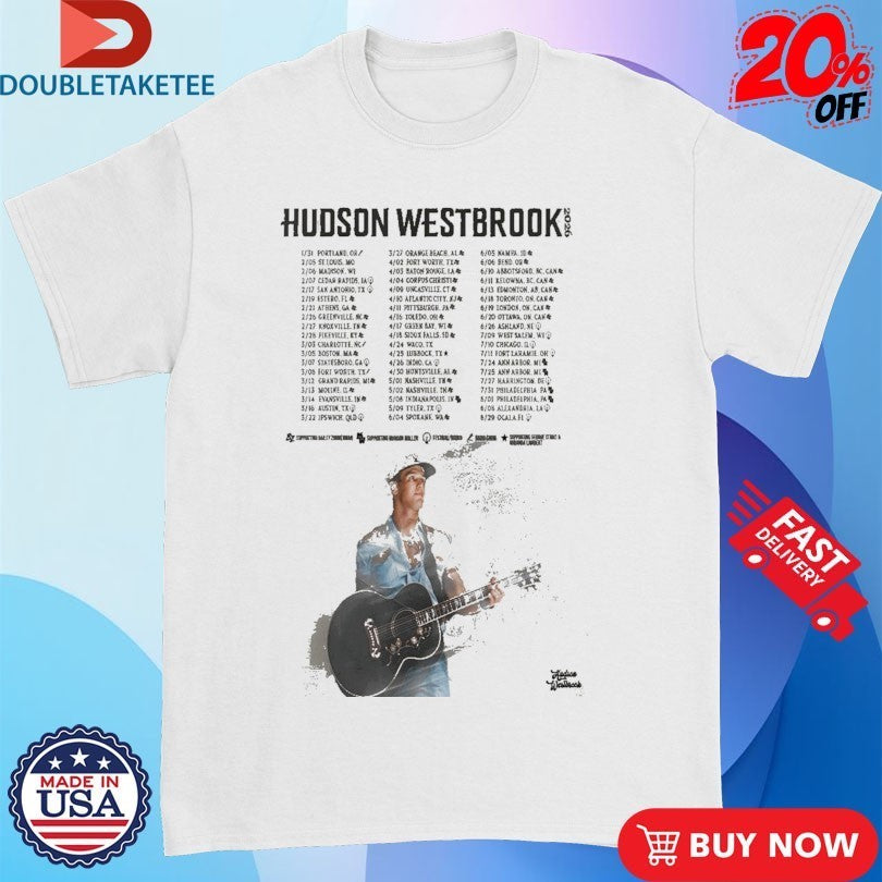 Hudson Westbrook Tour 2026 Shirts