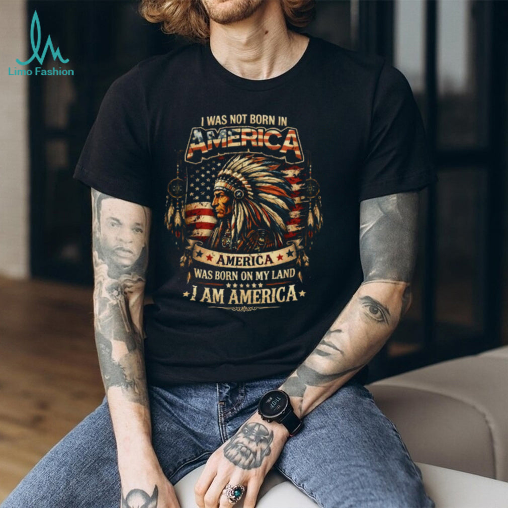 I Am America Native American Warrior Chief Pride T Shirt