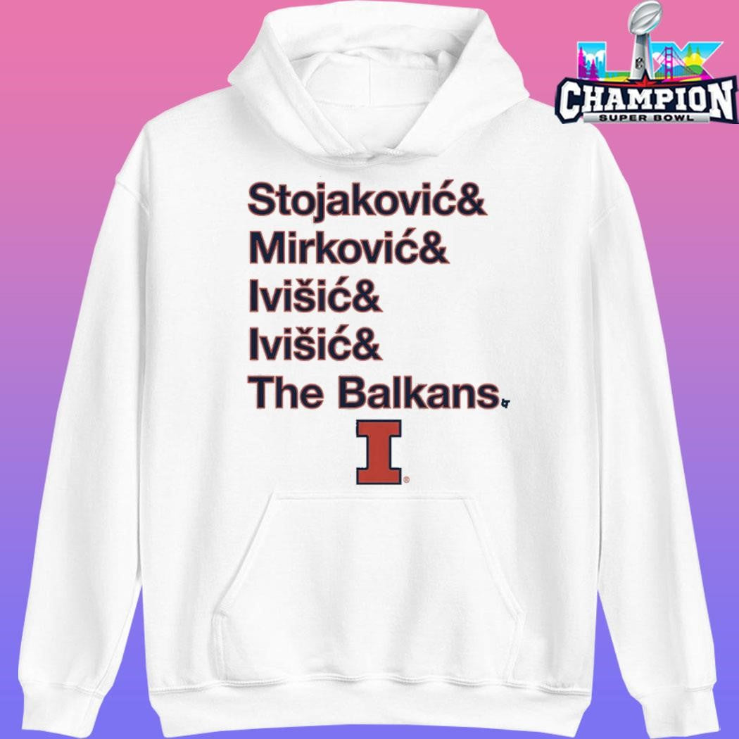 Illinois Basketball Stojakovic And Mirkovic And Ivisic And Ivisic And The Balkans Shirt