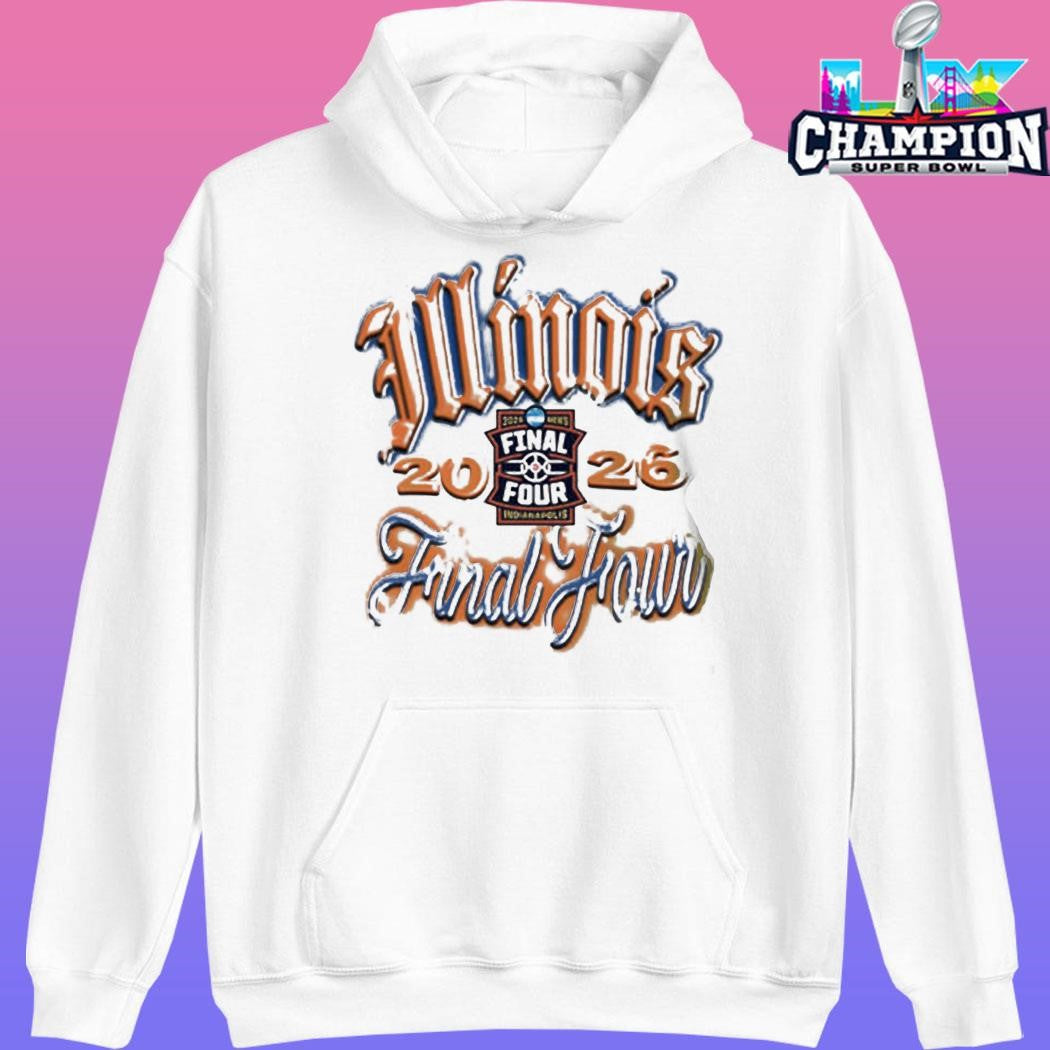 Illinois Fighting Illini 2026 Ncaa Men’s Basketball March Madness Final Four Airbrush Shirt