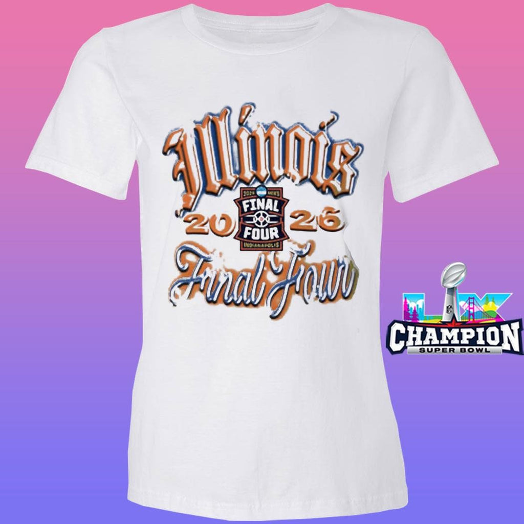 Illinois Fighting Illini 2026 Ncaa Men’s Basketball March Madness Final Four Airbrush Shirt