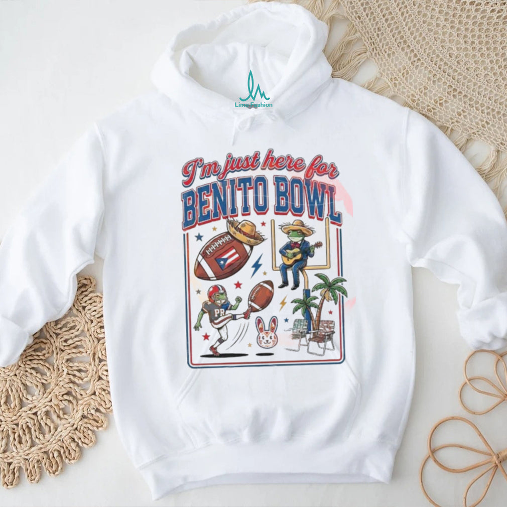 I’m Just Here For Benito Bowl 2026 Puerto Rico Coquí T Shirt