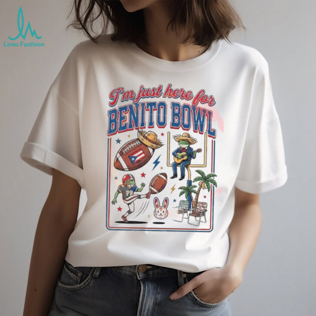 I’m Just Here For Benito Bowl 2026 Puerto Rico Coquí T Shirt