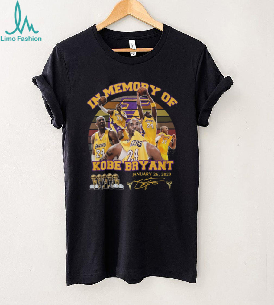 In Memory of Kobe Bryant Memorial Tribute Sunset Graphic T Shirt