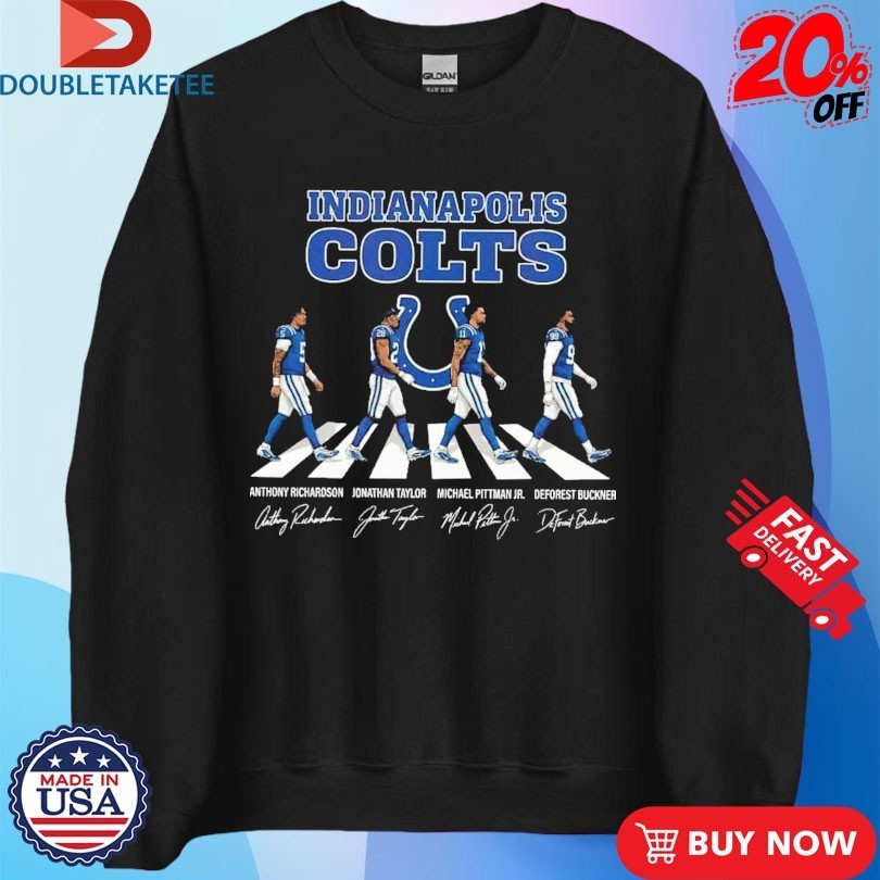 Indianapolis Colts Anthony Richardson Jonathan Taylor And Michael Pittman Jr DeForest Abbey Road Shirts