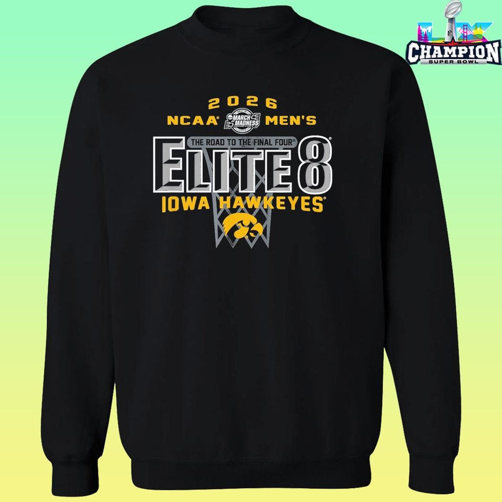 Iowa Hawkeyes Elite 8 2026 Men’s March Madness Basketball Shirt