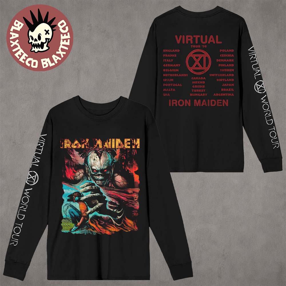 Iron Maiden IM50 Anniversary Collection Virtual XI Tour 1998 Longsleeve Tee