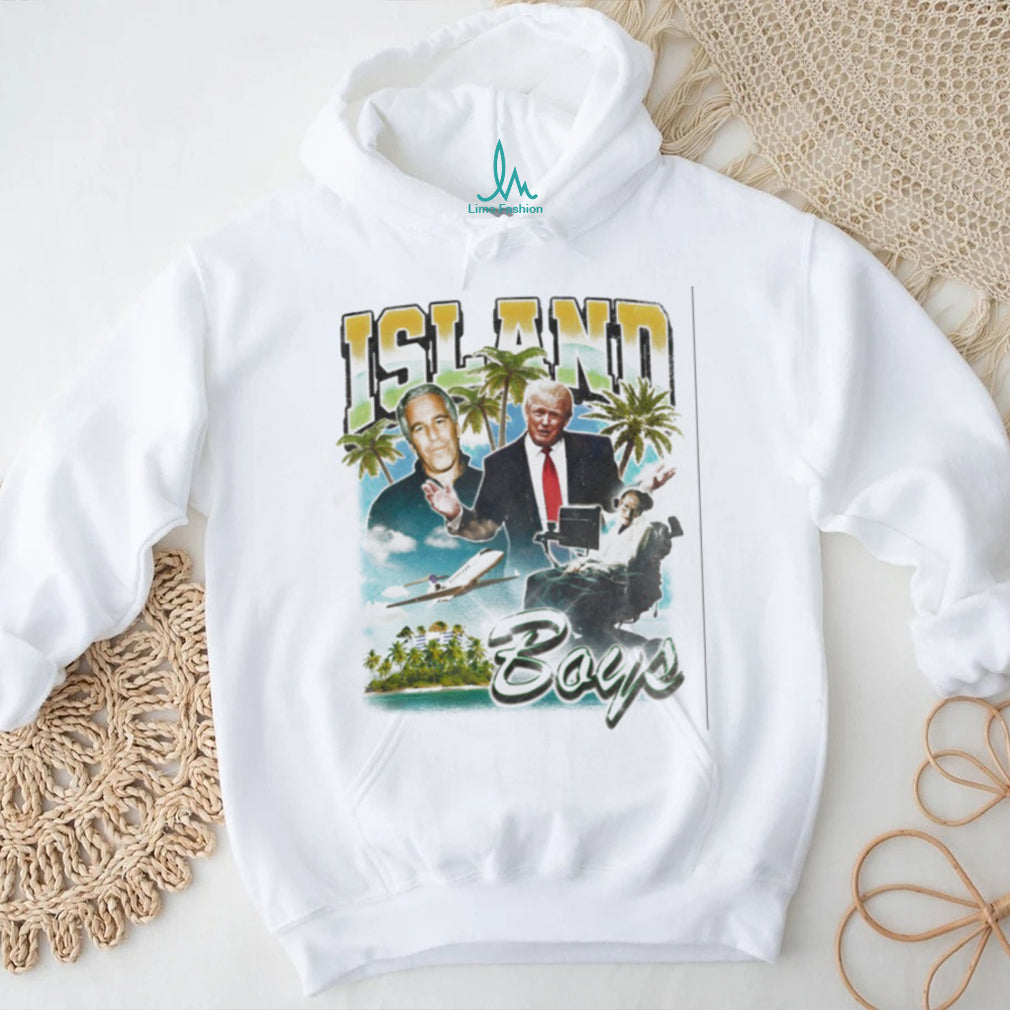 Island Boys Retro Tropical Parody Celebrity Graphic T Shirt