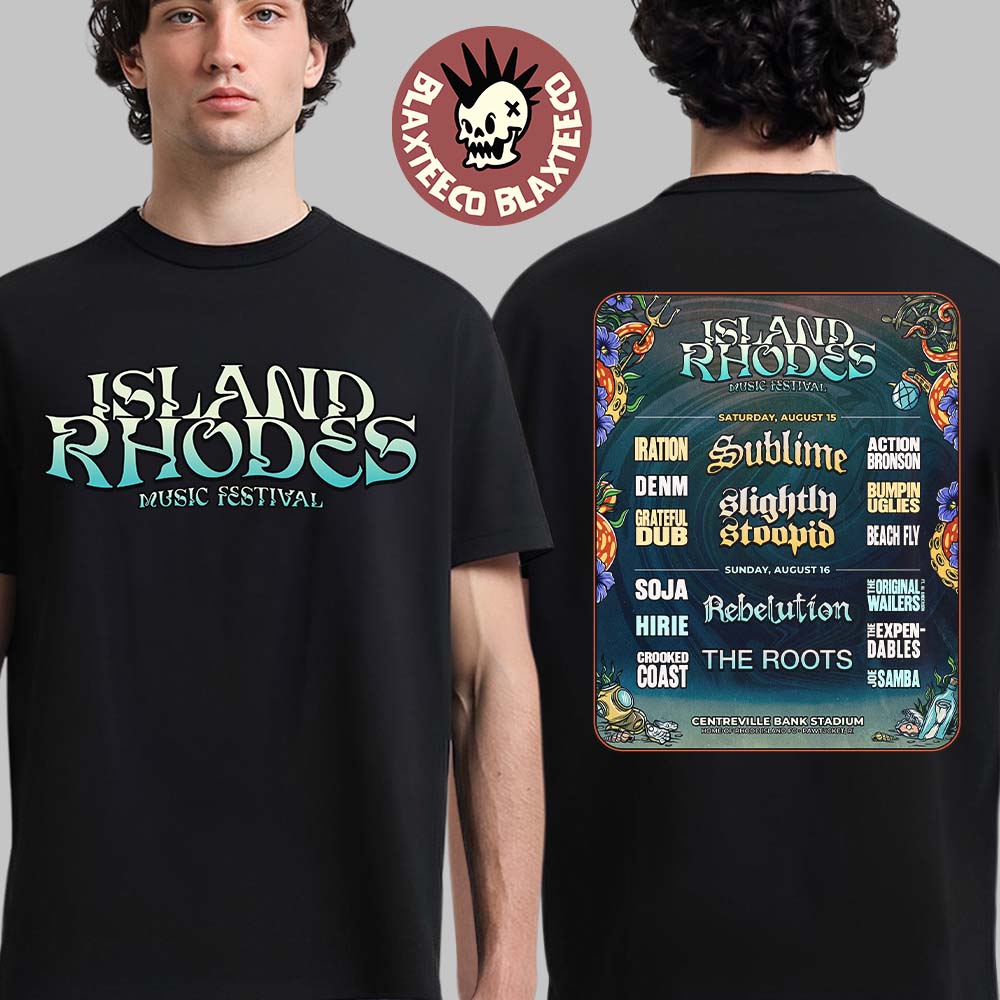 Island Rhodes Music Festival 2026 In Rhodes Island At Centreville Bank Stadium On August 15-16 2026 Two Sided T-Shirt