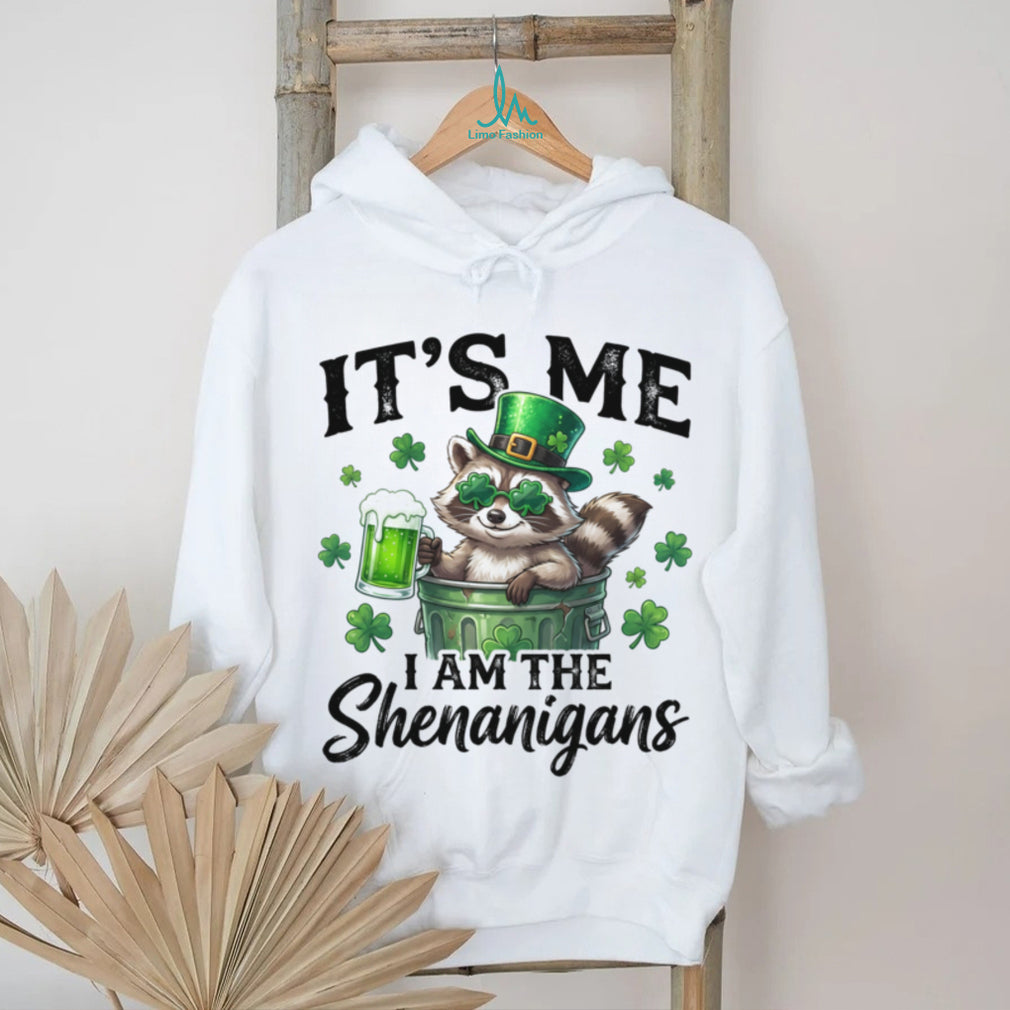It’s Me I Am The Shenanigans Funny Raccoon St. Patrick’s Day Shirt