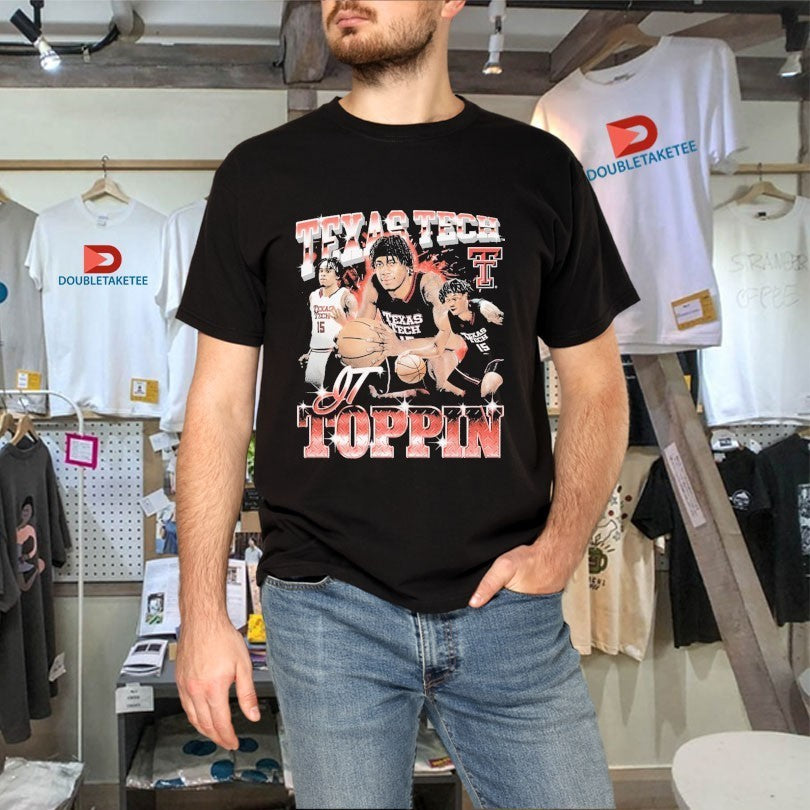 JT Toppin 90s Texas Tech Red Raiders Basketball Shirts