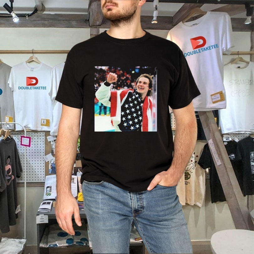 Jack Hughes Teeth Bloody USA Hockey Men’s Team Olympics 2026 Shirts
