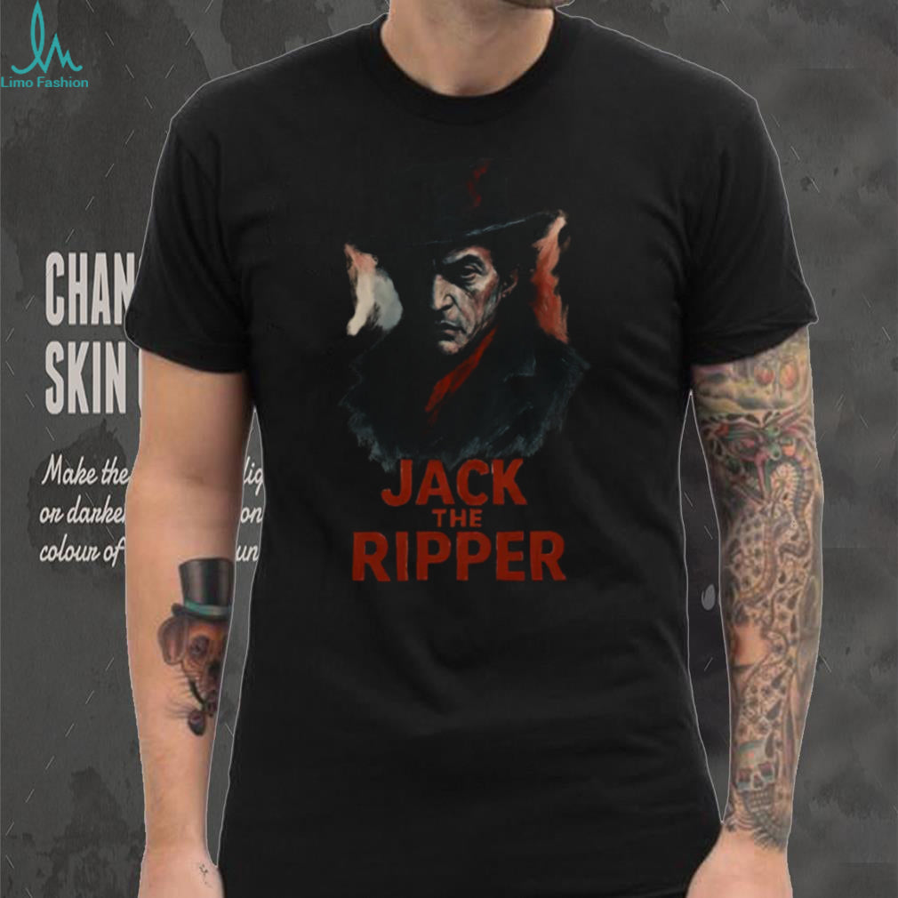 Jack The Ripper Vintage Portrait True Crime Horror T Shirt