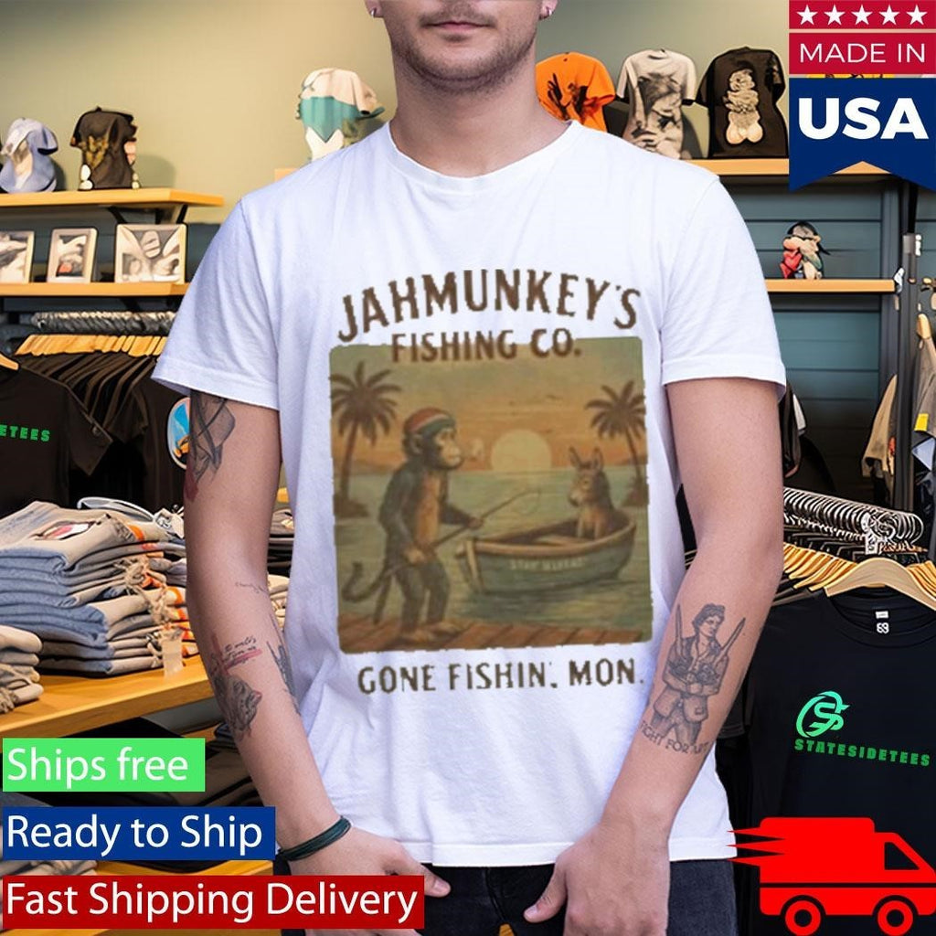 Jahmunkey Gone Fishing Shirt