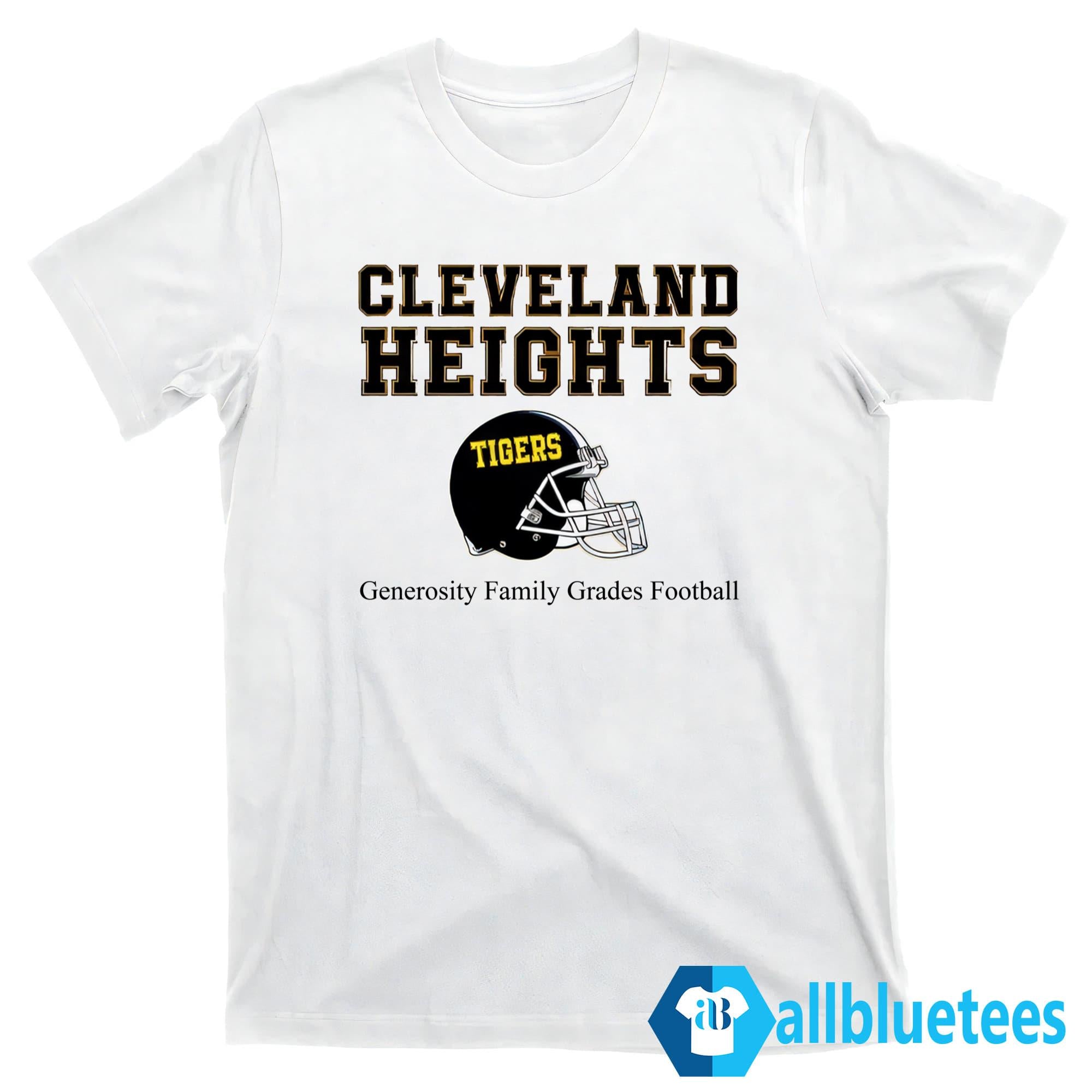 Jason Kelce Cleveland Heights Generosity Family Grades Football Shirt