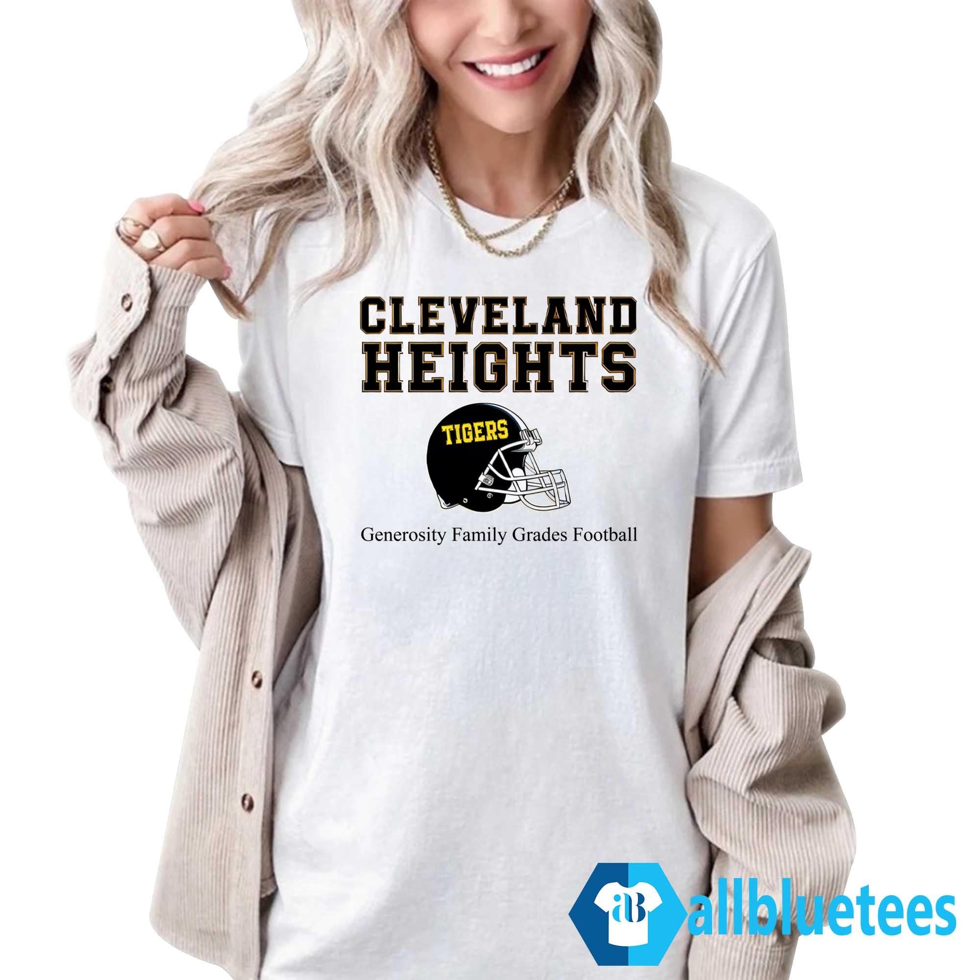 Jason Kelce Cleveland Heights Generosity Family Grades Football Shirt