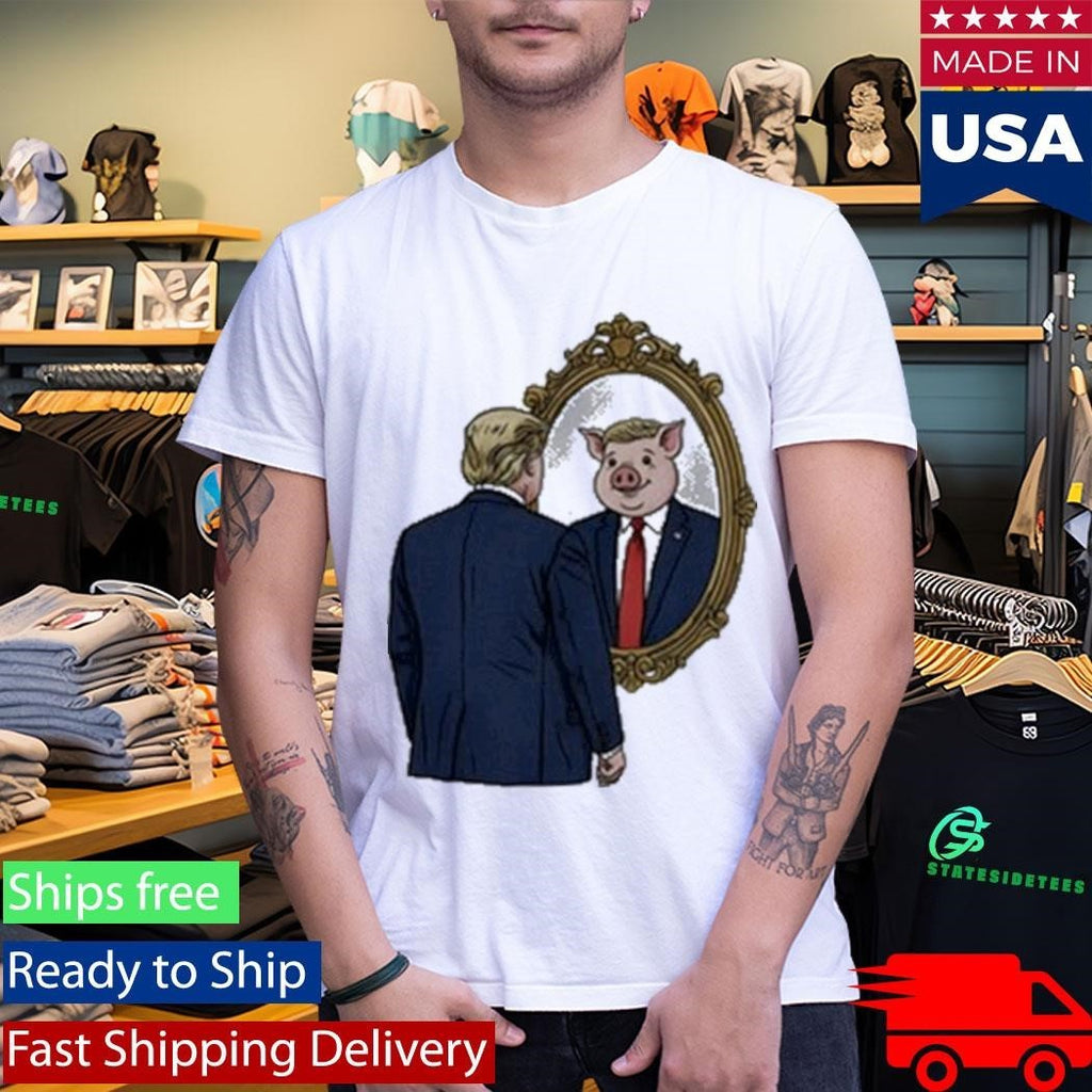 Jb Pritzker Wearing Quiet Piggy Trump Shirt