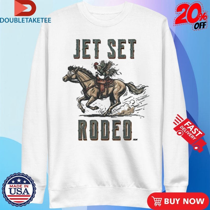 Jet Set Rodeo Ride It Rooster AEW Shirts