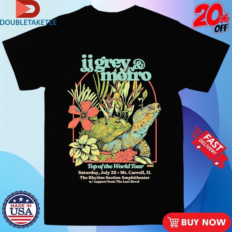 Jj Grey And Mofro Top Of The World Tour 2026 Turtle Shirts