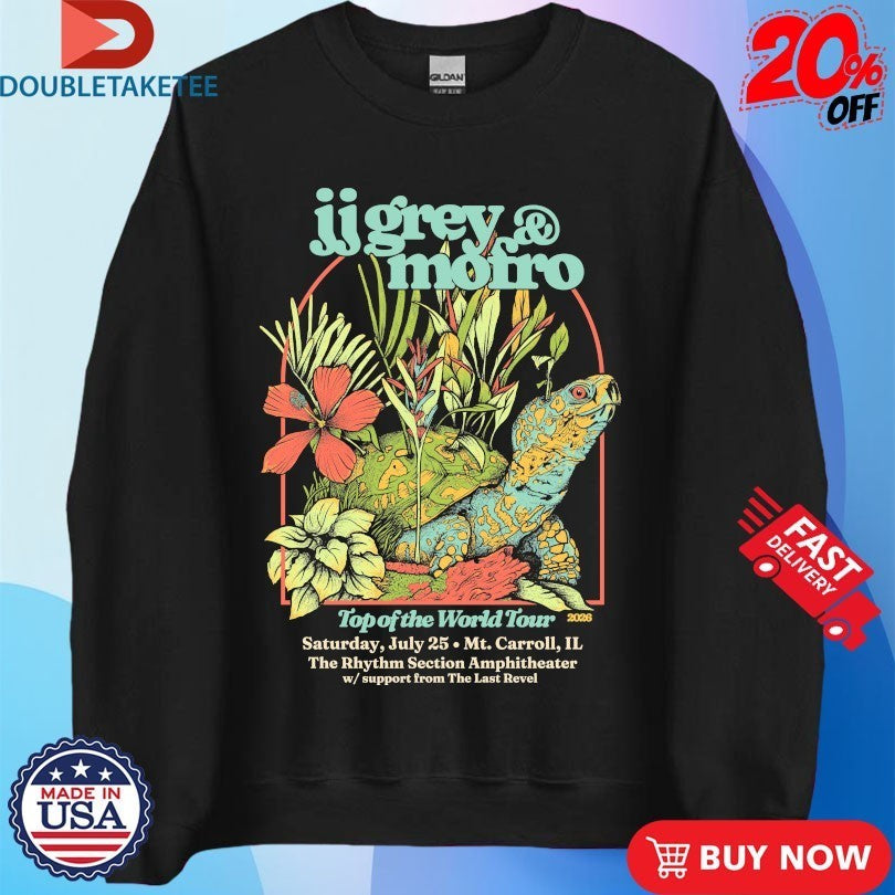 Jj Grey And Mofro Top Of The World Tour 2026 Turtle Shirts